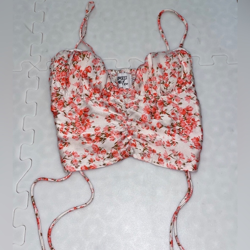 Princess Polly Pink Floral Tanktop